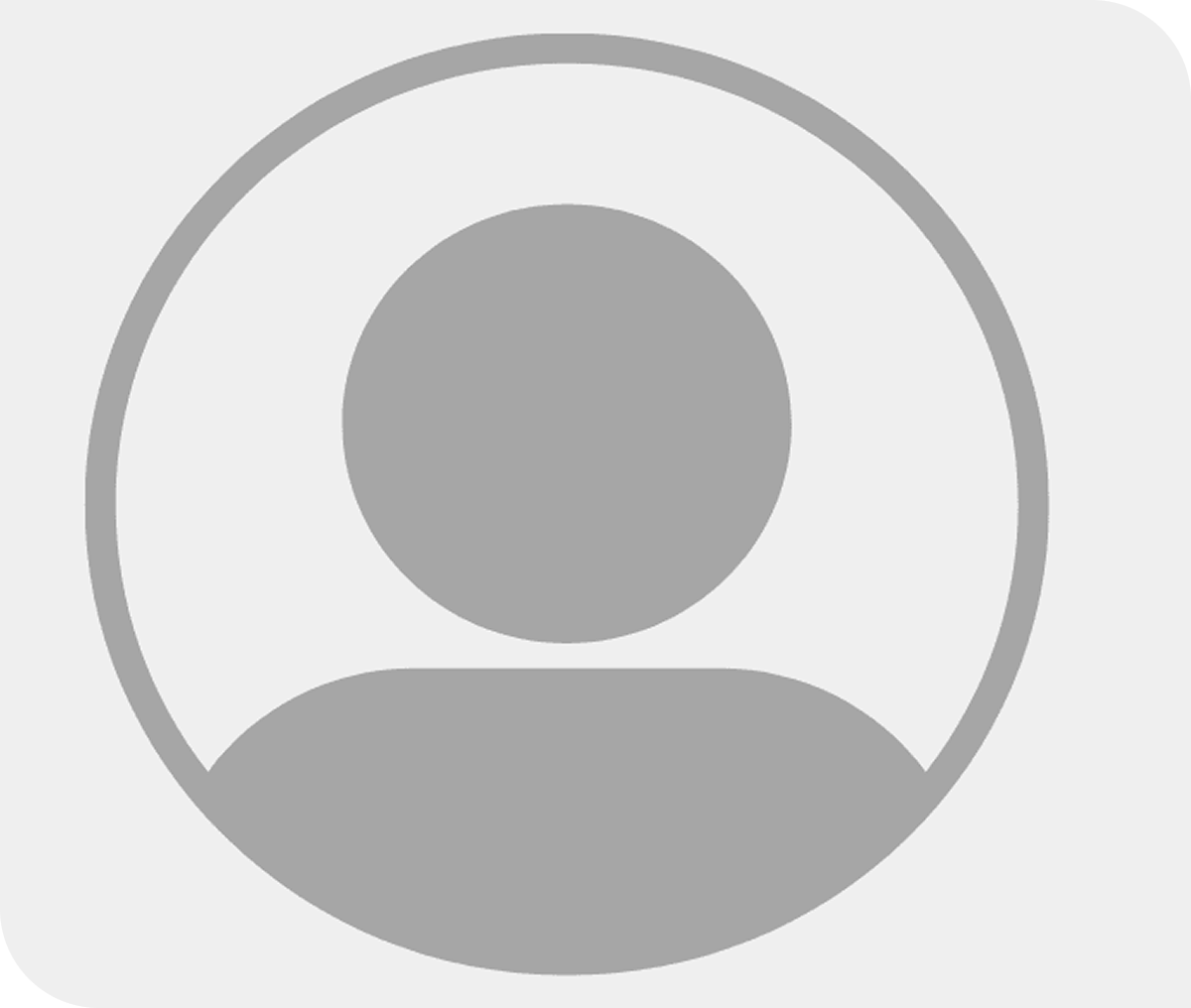 Generic placeholder avatar icon in grayscale.